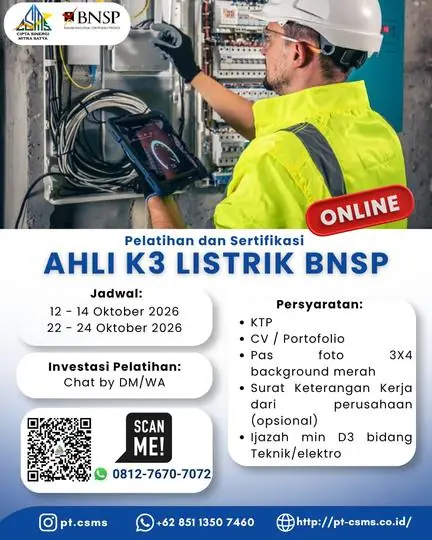 Poster Ahli K3 Listrik