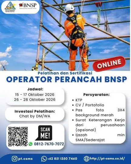 Poster Operator Perancah